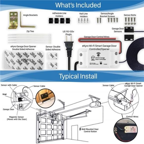 Smart Garage Door Opener -Universal WiFi Remote Controller Compatible with Alexa - Picture 4 of 6